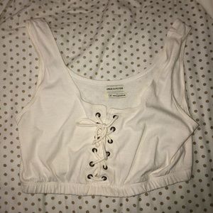 White crop top
